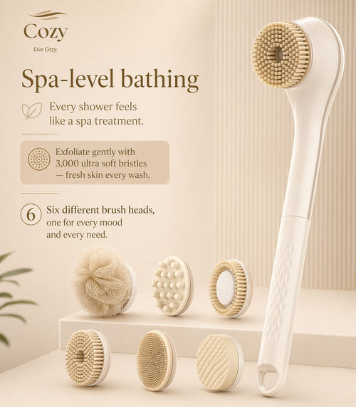 Electric Bath Brushes Body Scrubber Scrubber Brushes Back Long Handle Back Brushes